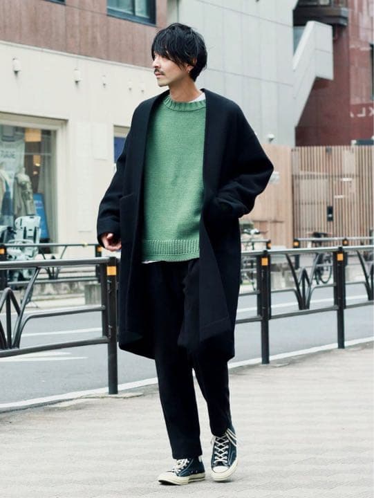 BRITISH AIRLY WOOL オーバーサイズブランケットコート