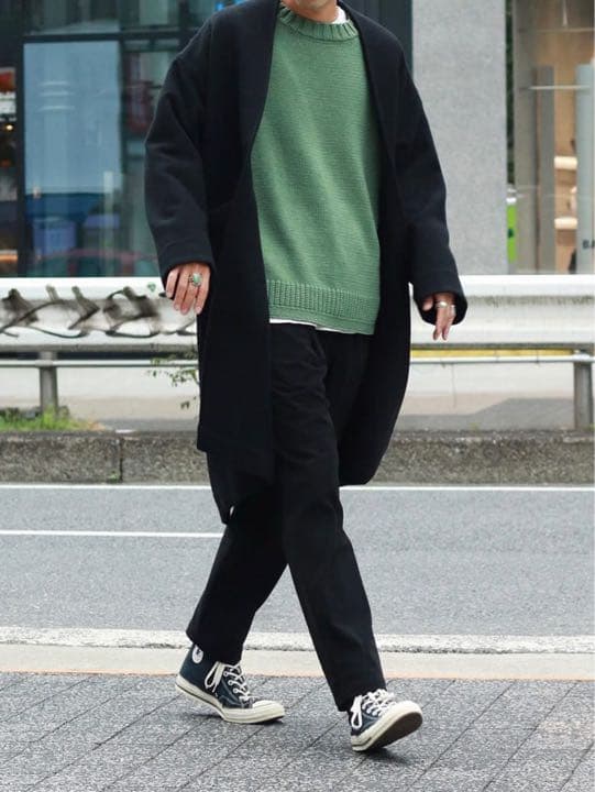 BRITISH AIRLY WOOL オーバーサイズブランケットコート