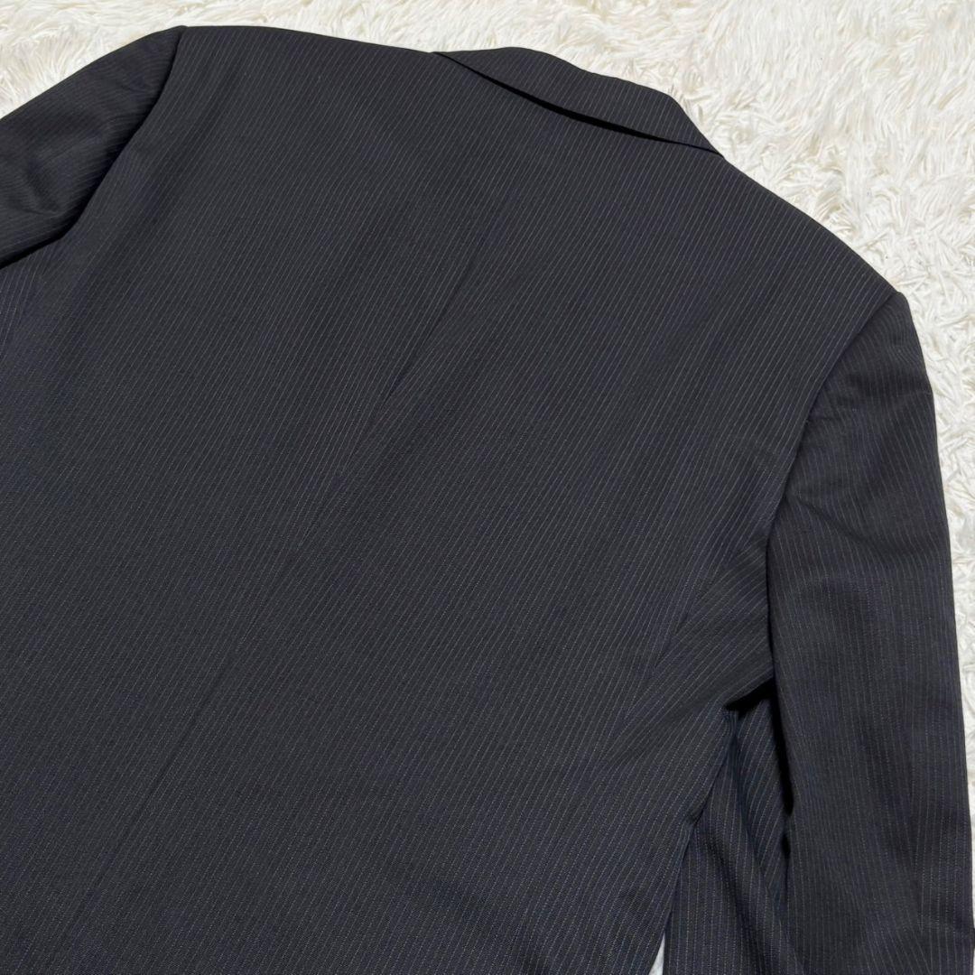 美品 バーバリー ブラック レーベル スーツ セットアップ 2B ストライプ