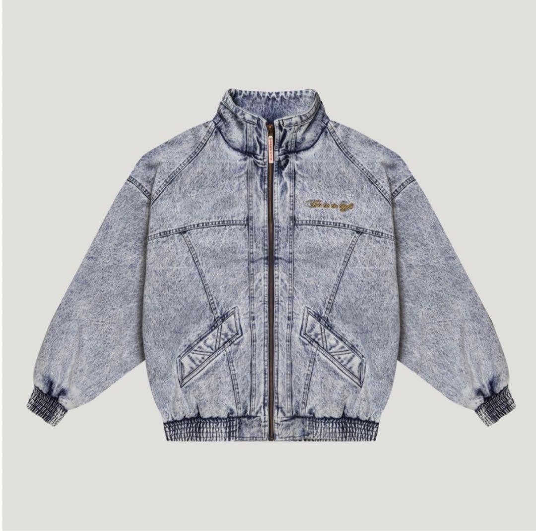 XL LÝFT GOLD'S GYM OVERSIZE DENIM JACKET