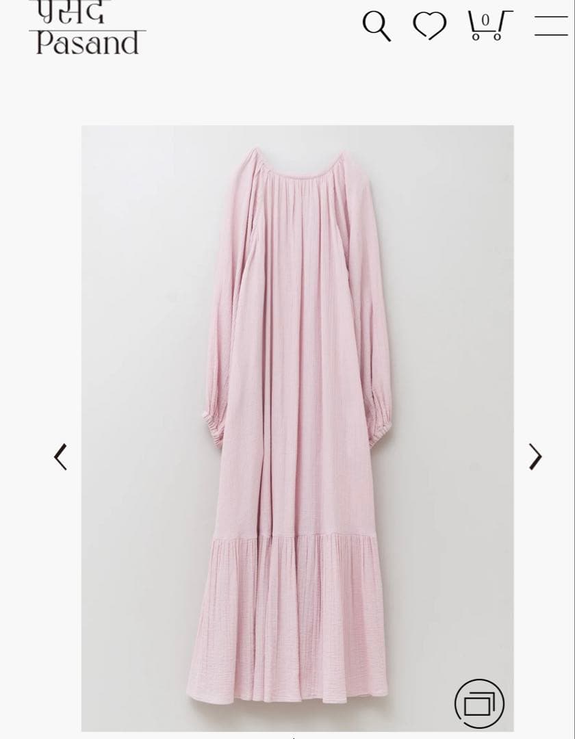 Sara mallika Cotton Gauze Long Dress 新品