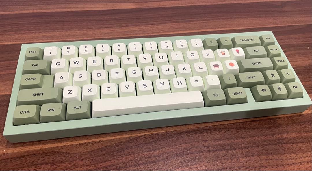 QwertyKeys QK65 R1 GREEN & GOLD メカニカル