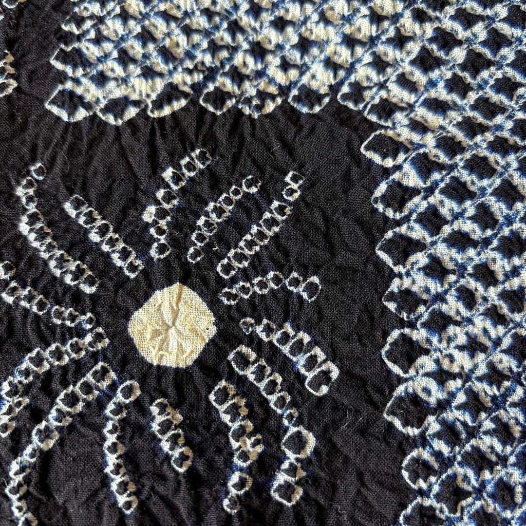 有松絞り　浴衣　美品　花火