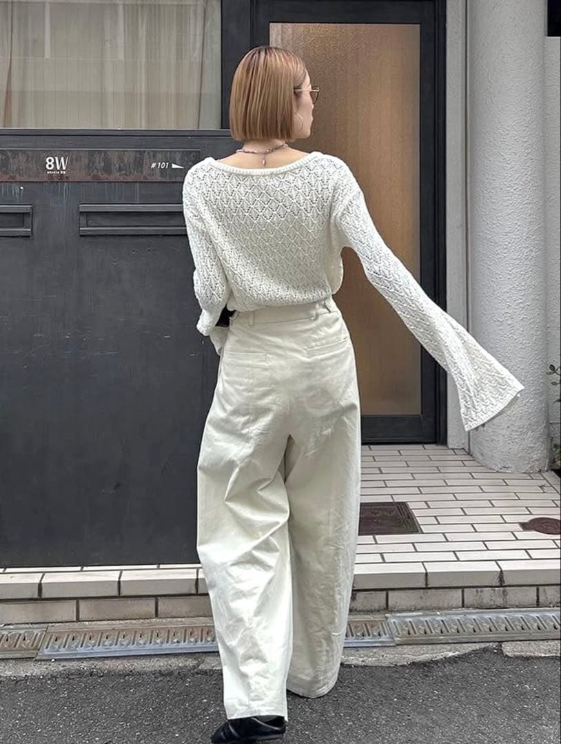 Ungrid コクーン チノパンツ アイボリー S 新品未使用 アングリッド