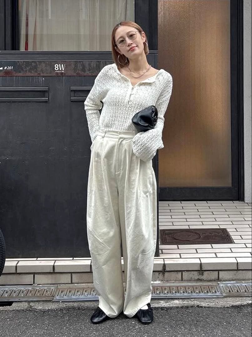 Ungrid コクーン チノパンツ アイボリー S 新品未使用 アングリッド