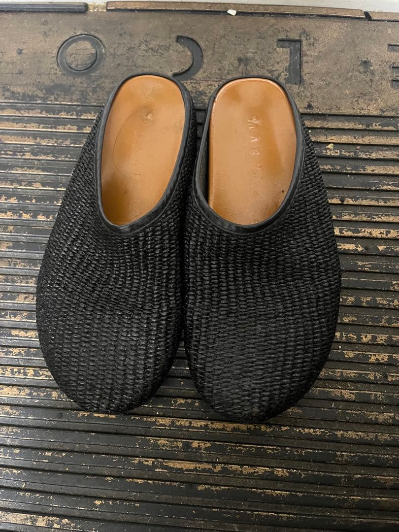 MARNI ブラック サボ・クロッグサンダル