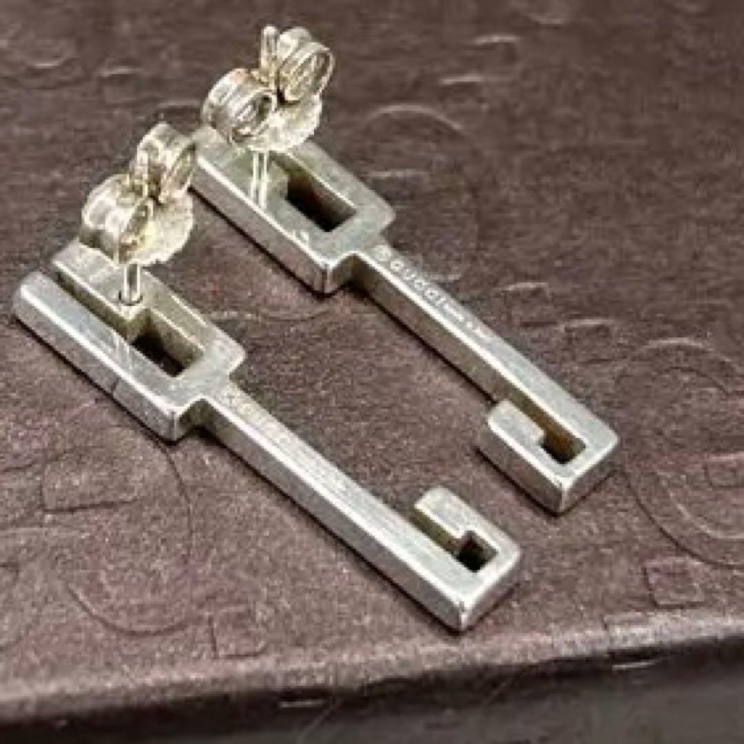 GUCCI Gロゴ　グッチ ピアス SV925 シルバー ピアス　G