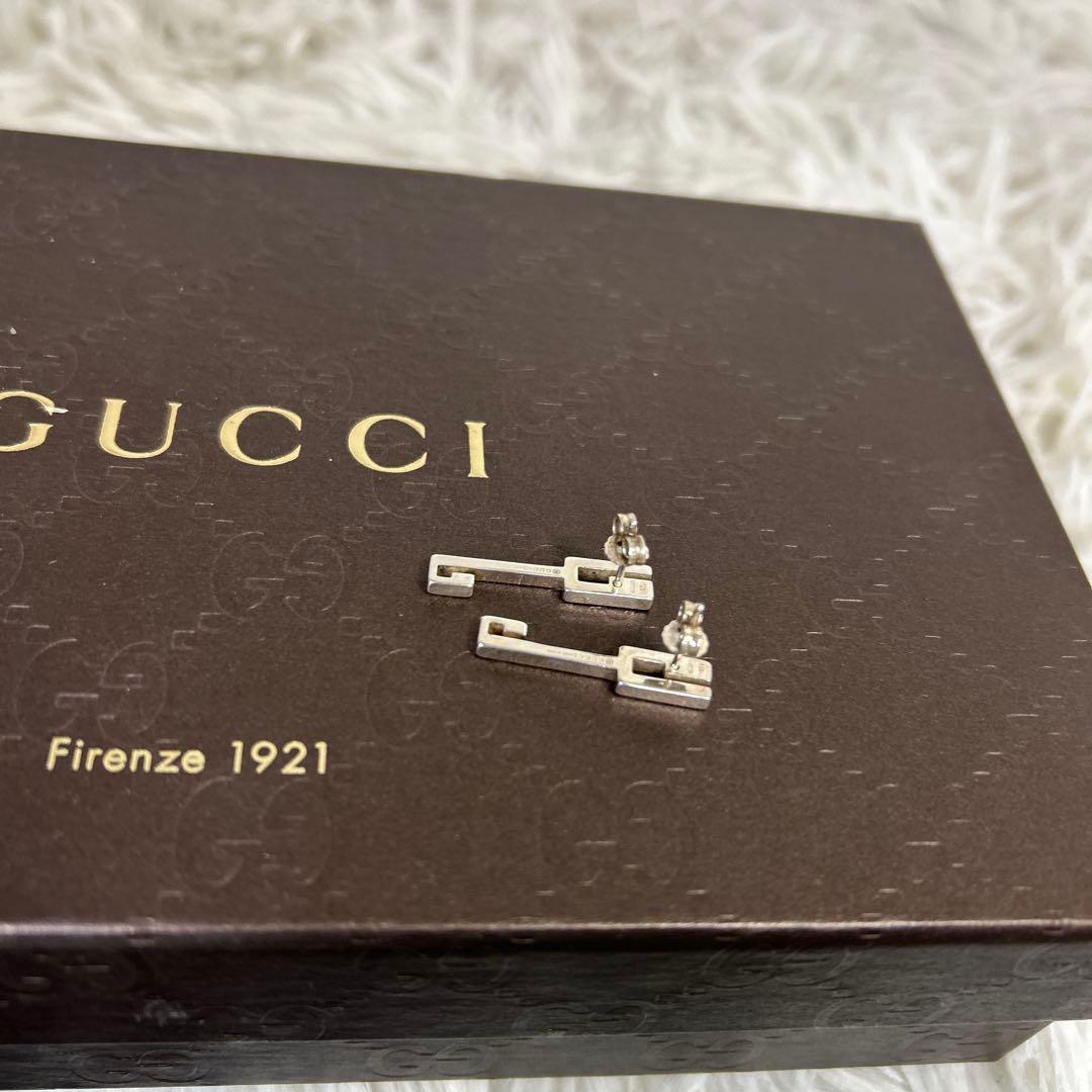GUCCI Gロゴ　グッチ ピアス SV925 シルバー ピアス　G