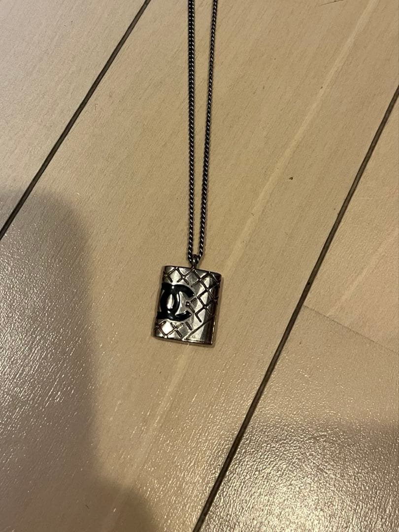 CHANEL カンボンライン　ネックレス　シルバー