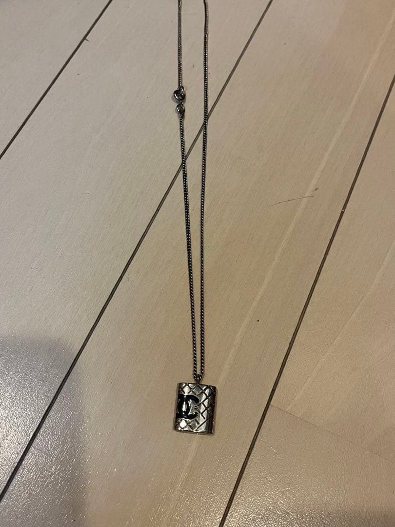 CHANEL カンボンライン　ネックレス　シルバー