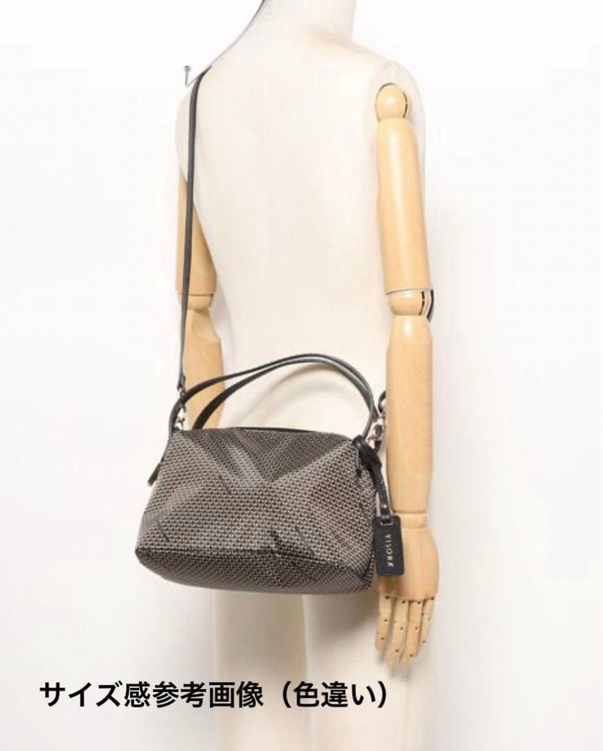 新品 VISONA 2way ショルダーバッグ ハンドバッグ くすみブルー系