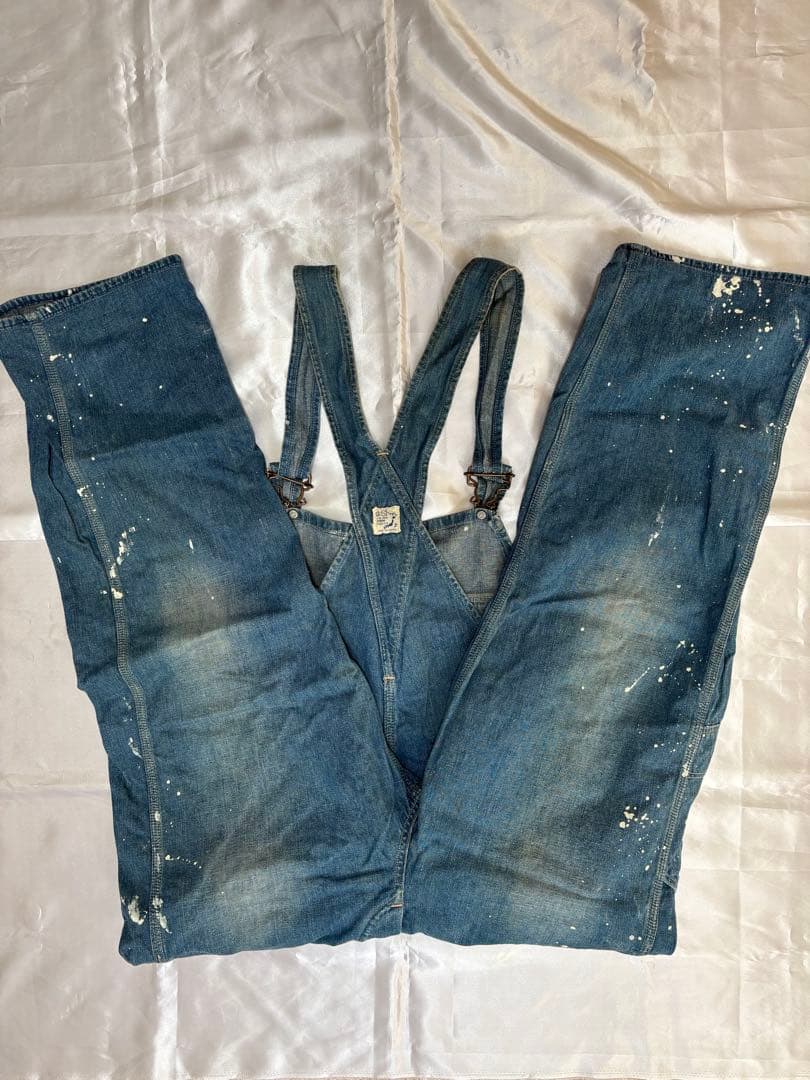 orslow デニムオーバーオール ペイント加工