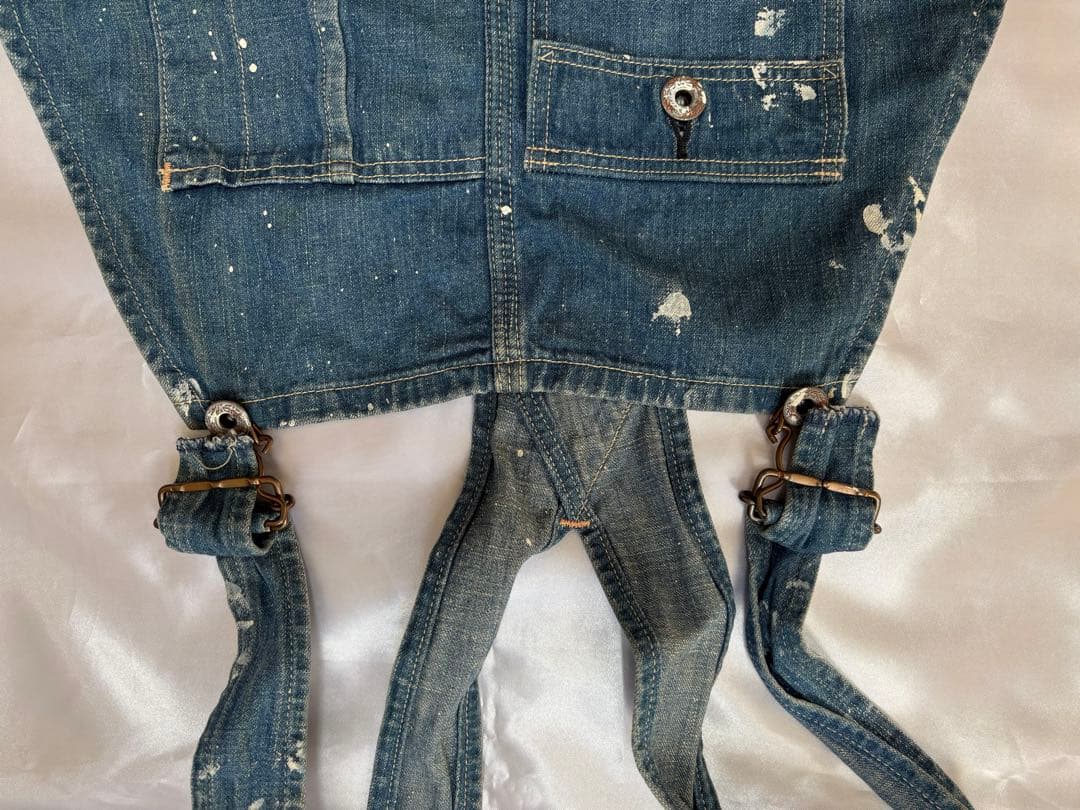 orslow デニムオーバーオール ペイント加工