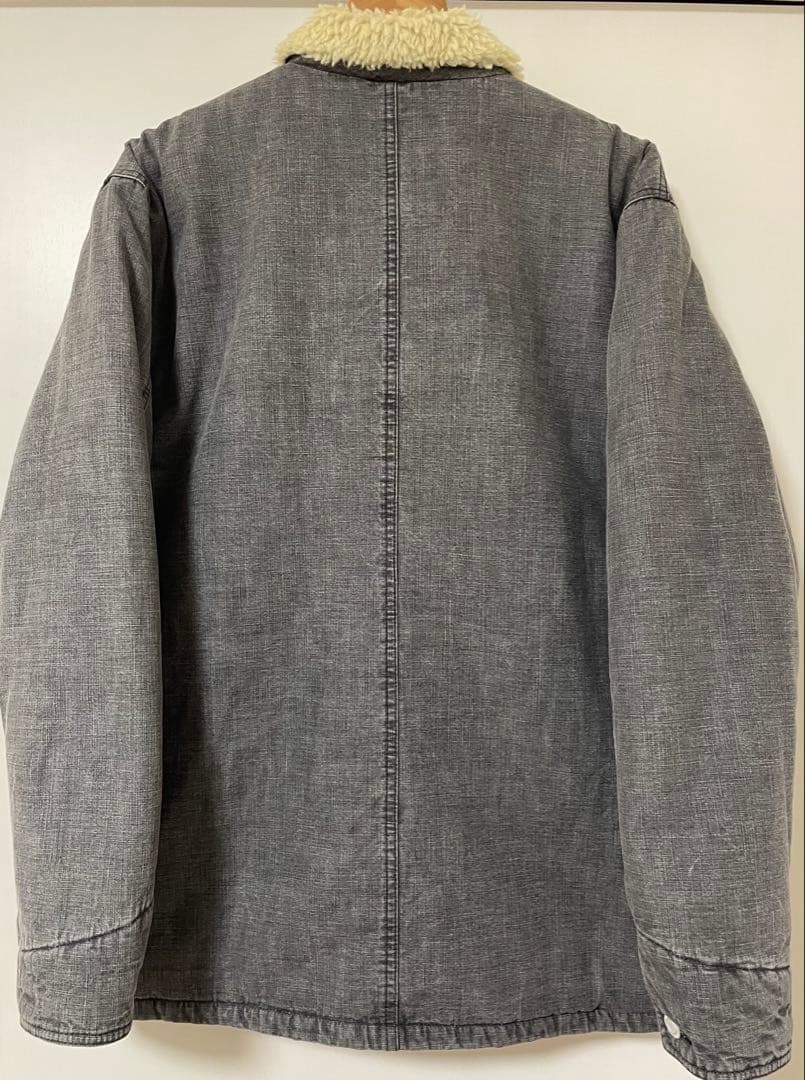 GOODENOUGH グッドイナフ　ボアカバーオール　ブラックデニム　Ｌ