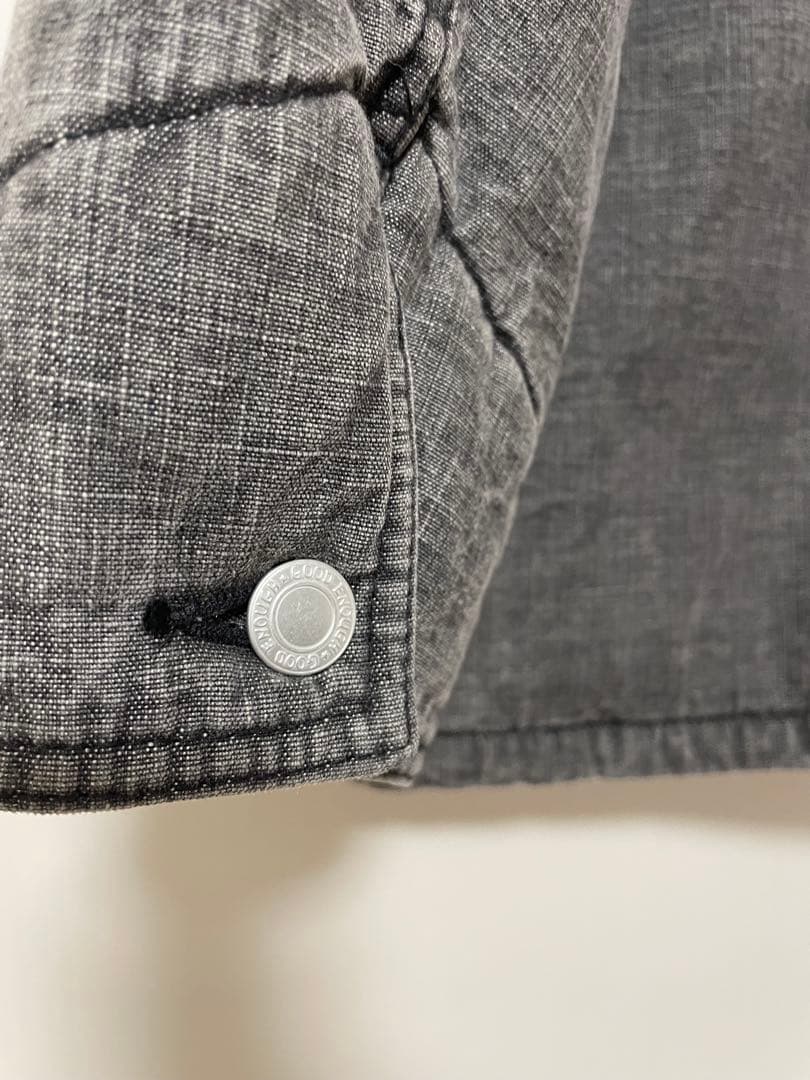 GOODENOUGH グッドイナフ　ボアカバーオール　ブラックデニム　Ｌ