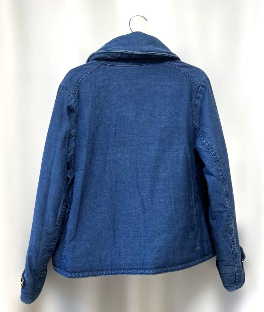 45R 麦サテン　イヌイット　 　　　　　インディゴ加工　ブルゾン