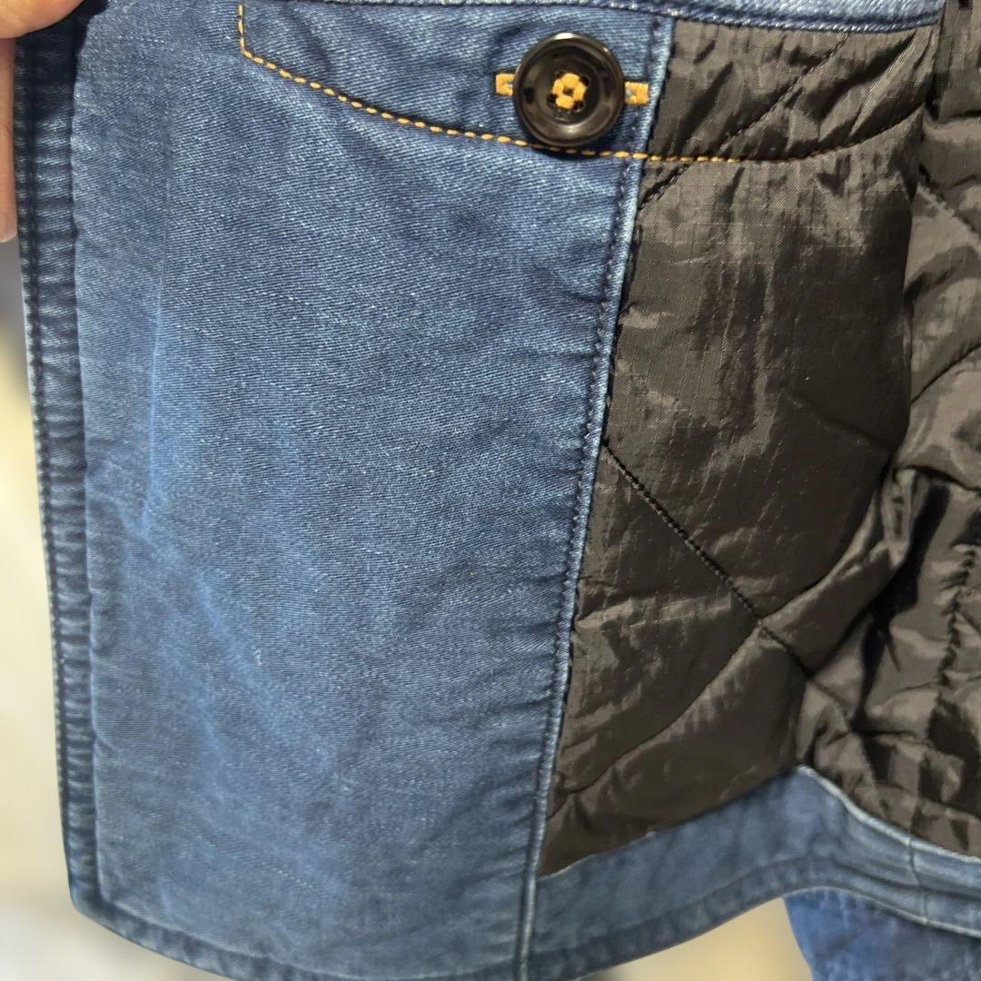 45R 麦サテン　イヌイット　 　　　　　インディゴ加工　ブルゾン