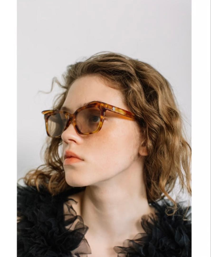 新品未使用！wcj 猫耳付きサングラス　ベッコウ柄　ブラウン