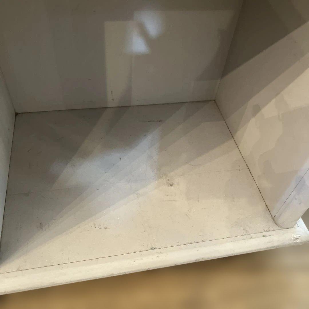 英国ビンテージシャビーグレーホワイトシェルフ