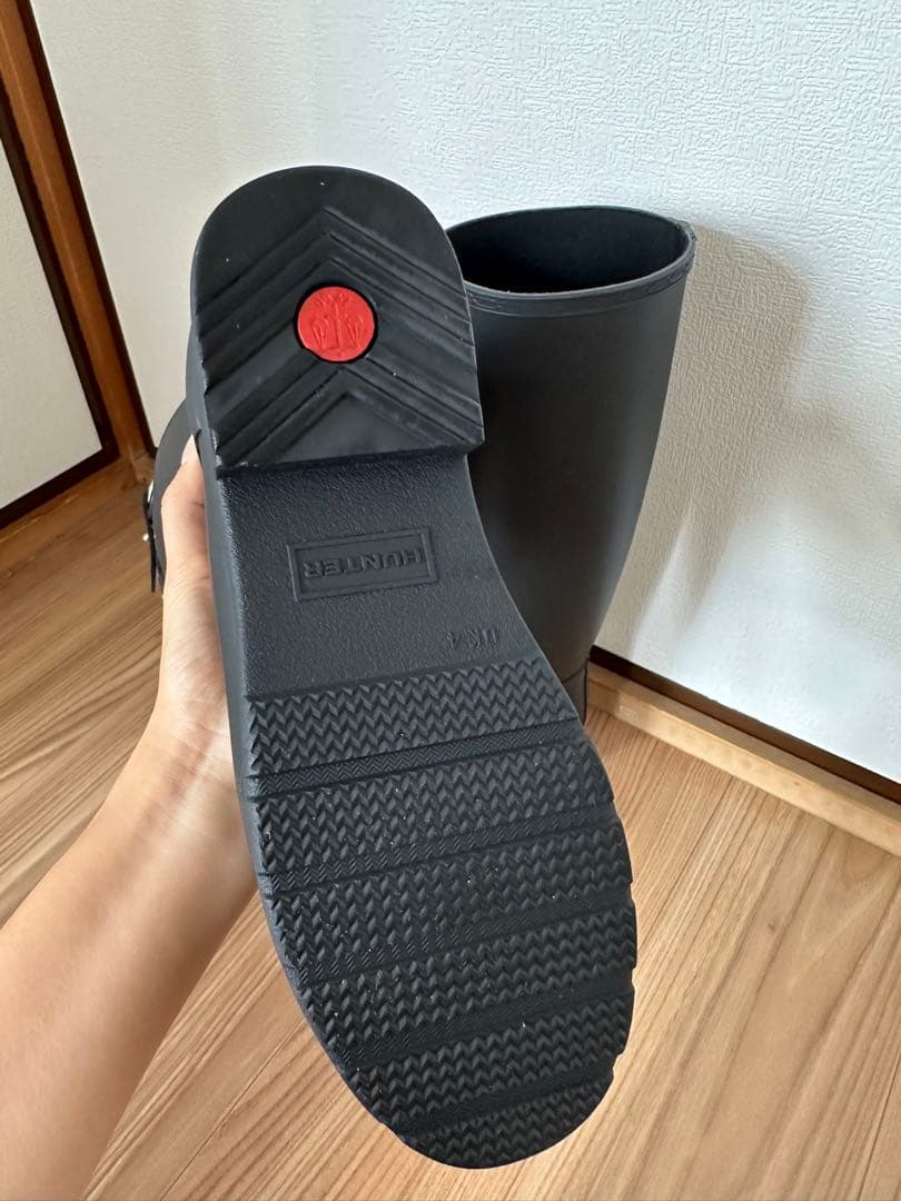 HUNTER × SEAROOMLYNN コラボ レインブーツ ブラック