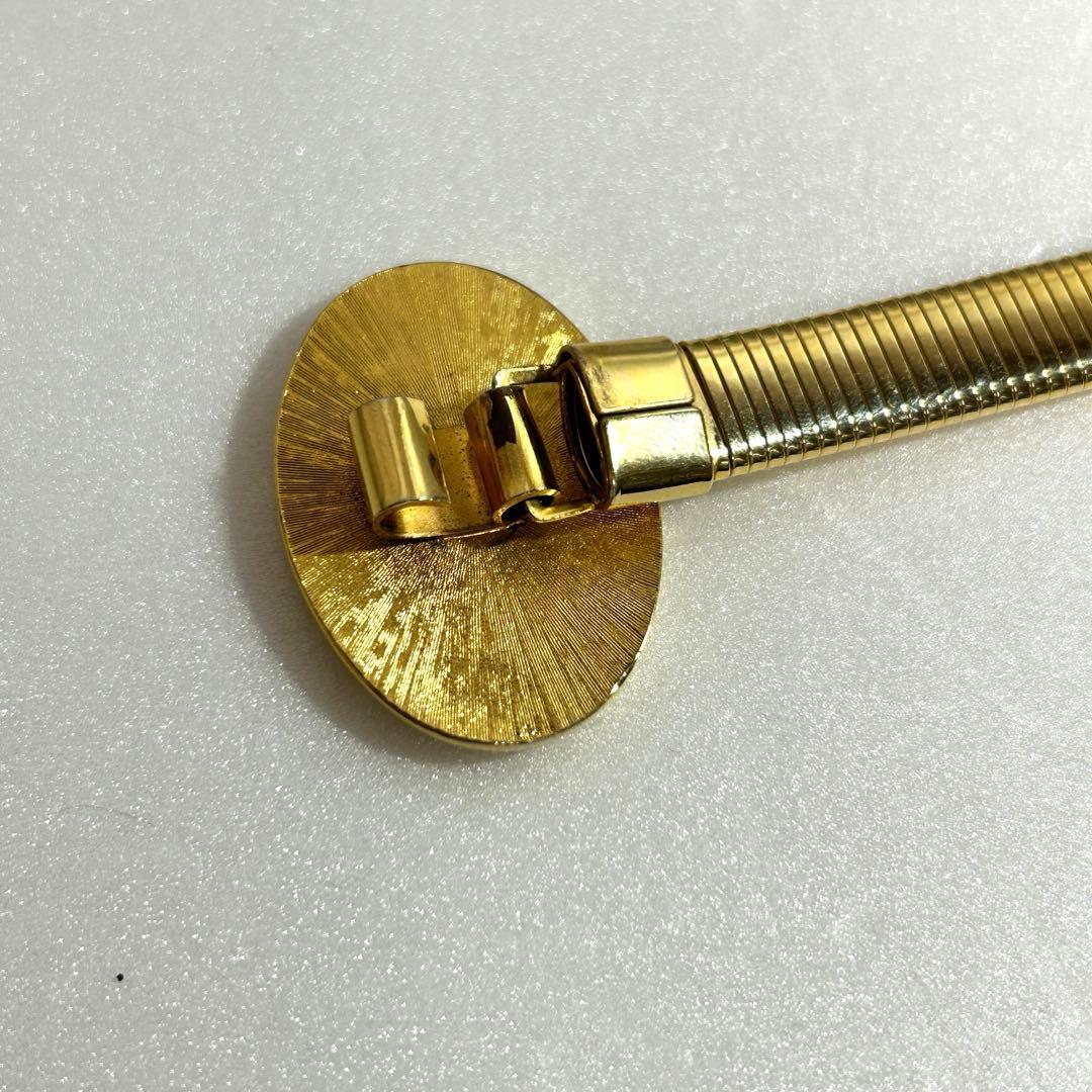 Christian Dior ゴールド ベルト バックル 細ベルト レディース