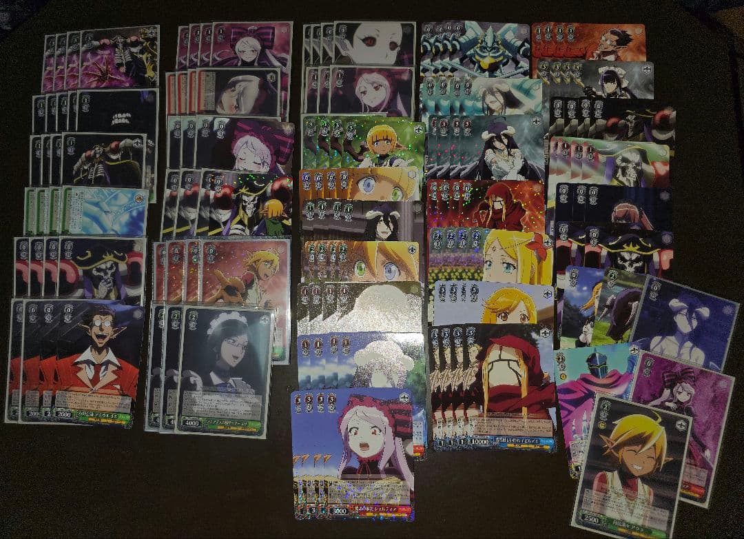 ヴァイスシュヴァルツ オーバーロード聖王国編 RR以下4コン＋パーツ まとめ売り