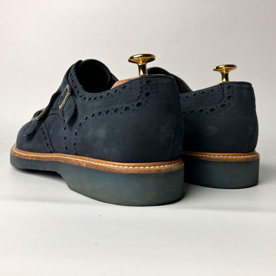 【良品】Salvatore Ferragamo ダブルモンク　ドレスシューズ 9