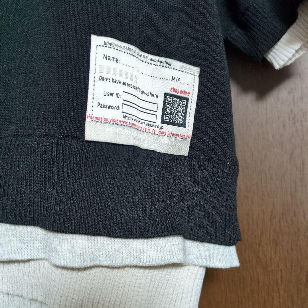 メゾンミハラヤスヒロ　重ね着風ニット