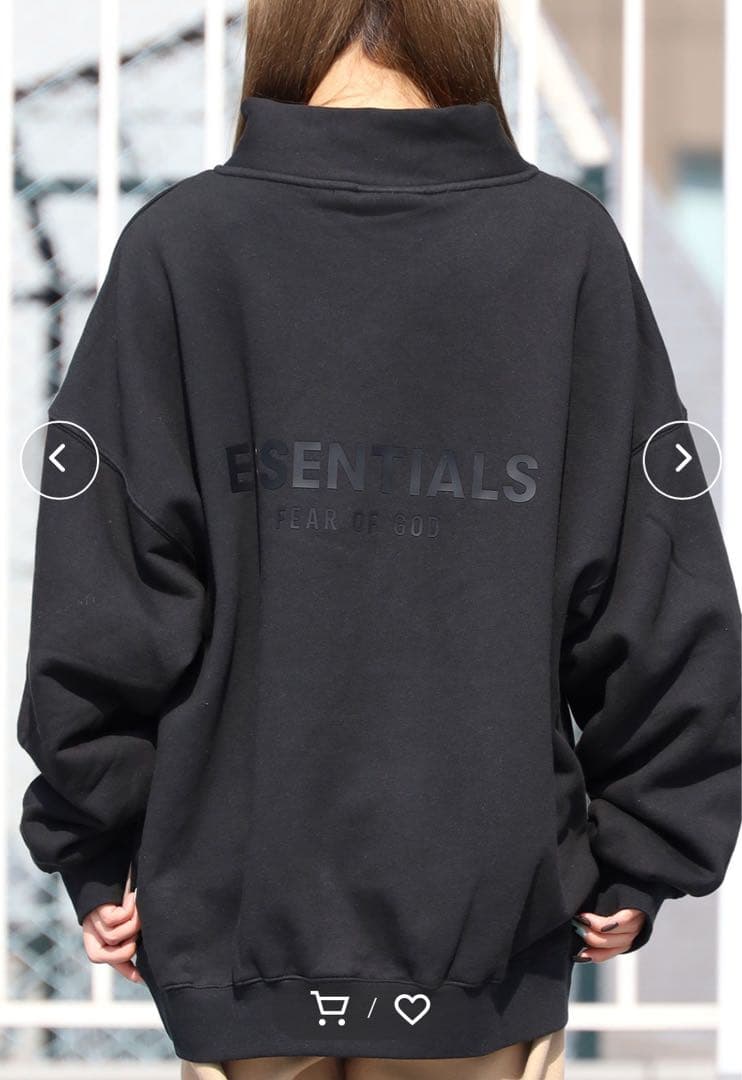 エッセンシャルズ ハーフジップM