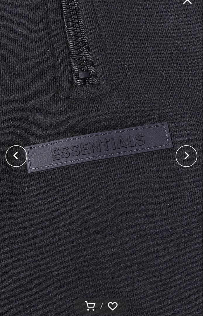 エッセンシャルズ ハーフジップM