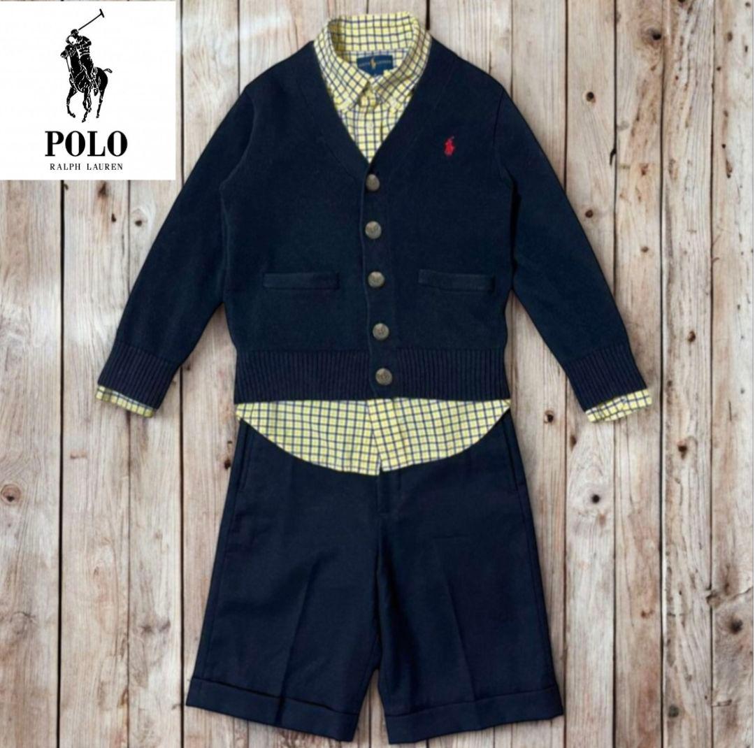 ★美品★ ポロ ラルフローレン フォーマル 3点セット 男の子 発表会 結婚式