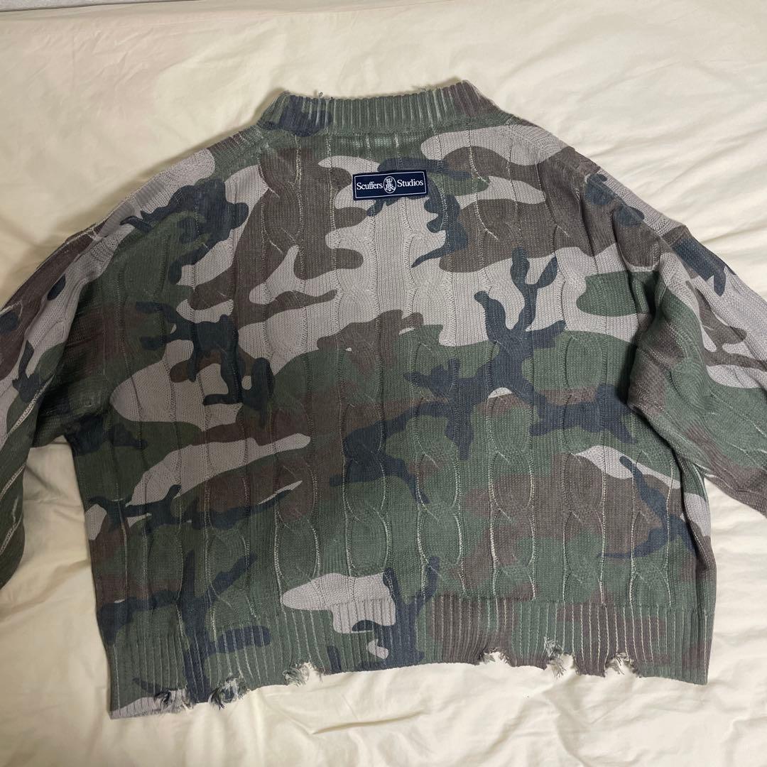 scuffers 迷彩柄 ニットセーター L