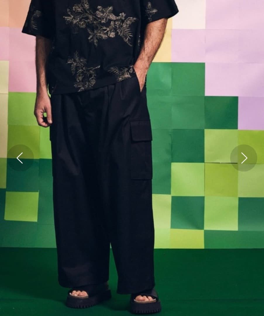 MAISON SPECIAL フィンクスコットン プライムワイドカーゴパンツ