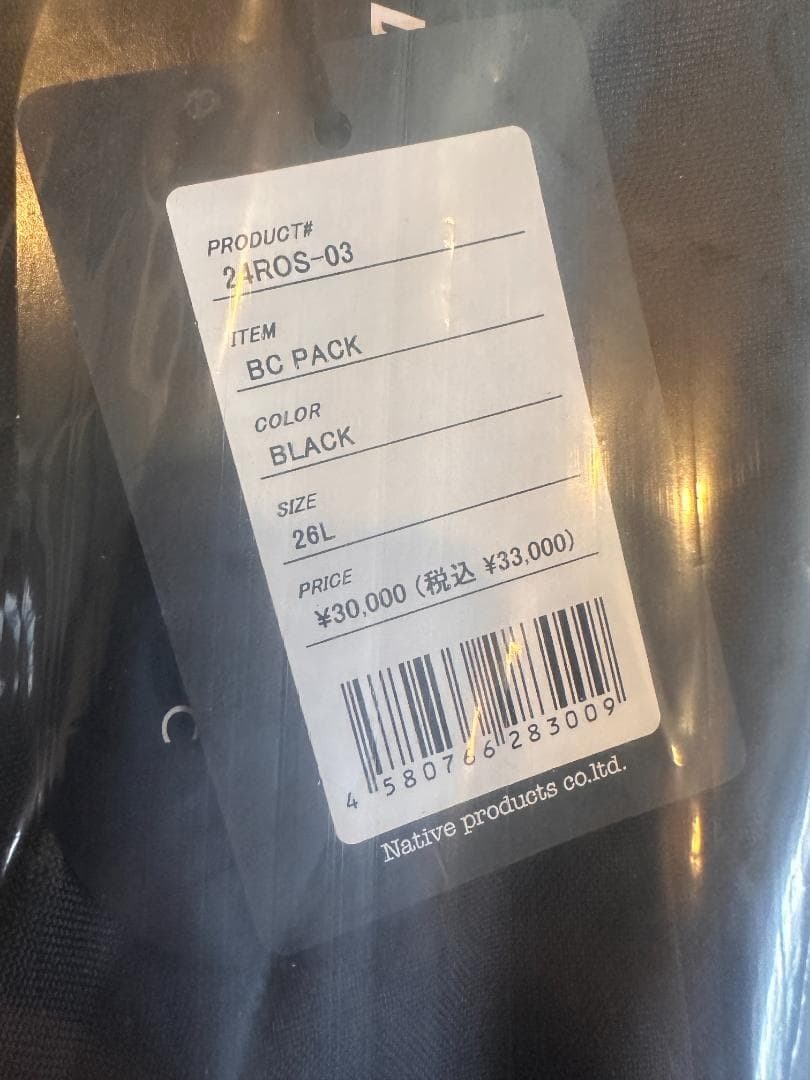 Rain or Shine レインオアシャインBC PACK 26L バック