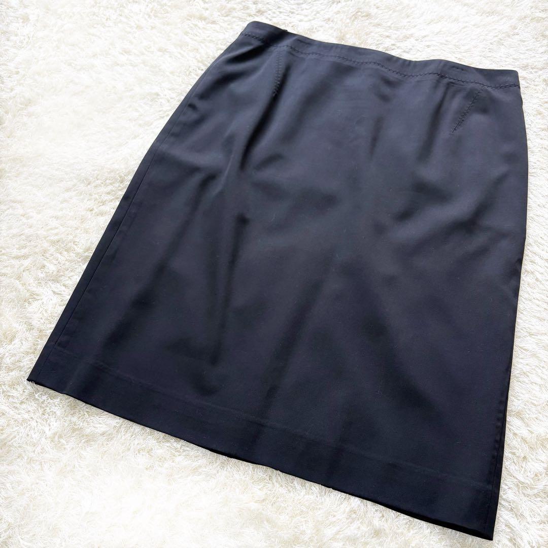 【美品】23区　スーツ　セットアップ　ブラック　大きいサイズ　上50下46 希少