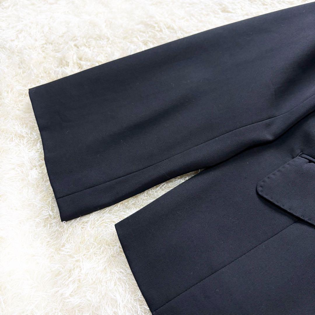 【美品】23区　スーツ　セットアップ　ブラック　大きいサイズ　上50下46 希少