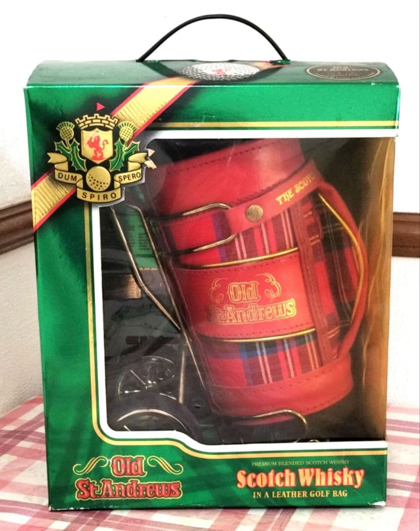 オールド・セント・アンドリュース　ゴルフバック型ケース　スコッチウイスキー
