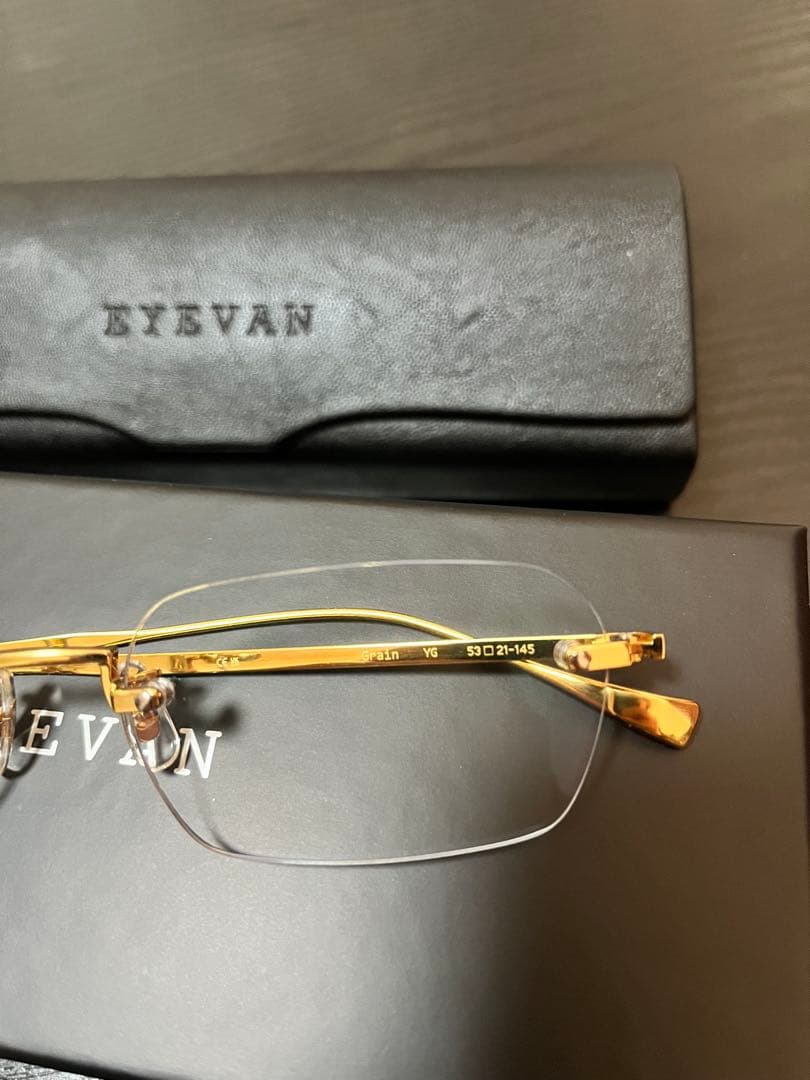 ハ*】様 EYEVAN Grain SUN col. YG/BLU