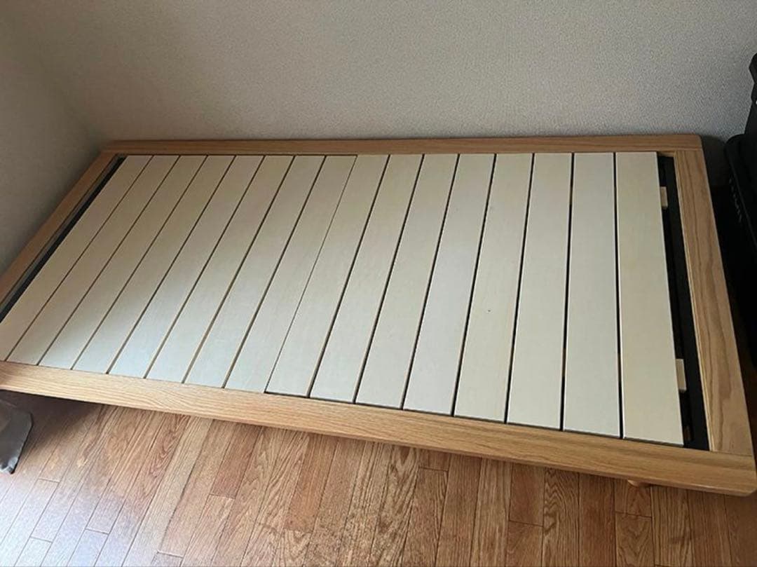 無印良品 シングル ベッドフレーム 脚つき