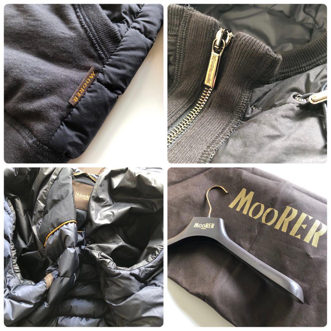 ★タグ付ほぼ未使用★ムーレー ダウンジャケット フード ネイビー M程度