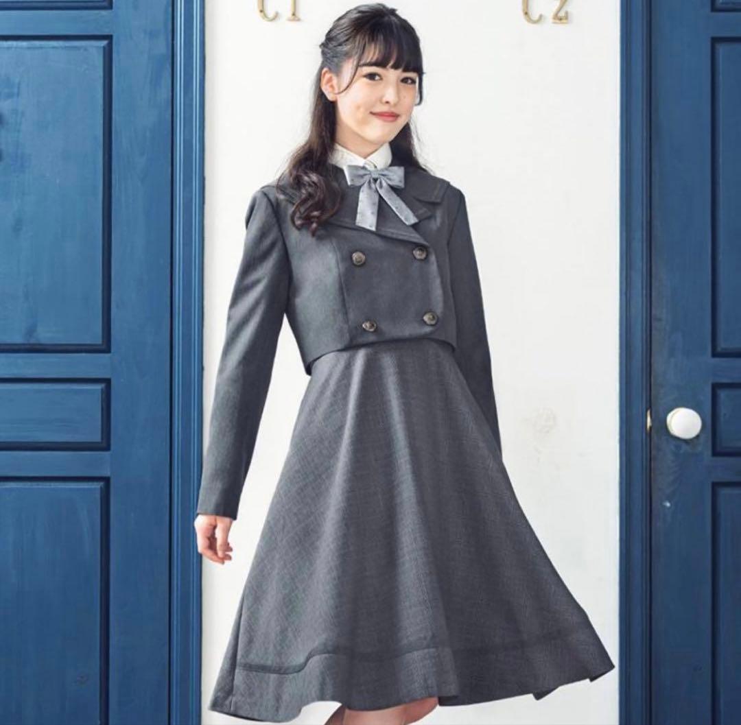 arisana フォーマルスーツ 卒業式　4点セット160 グレー