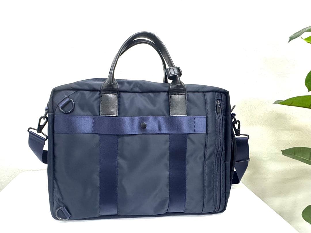 【美品 】PORTER TIME タイム 3WAY ネイビー ビジネスバッグ