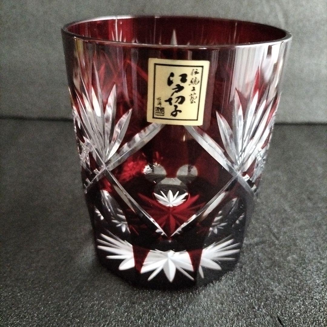 青森伝統工芸品　津軽びいどろ置物と 江戸切子グラス　お値下げ