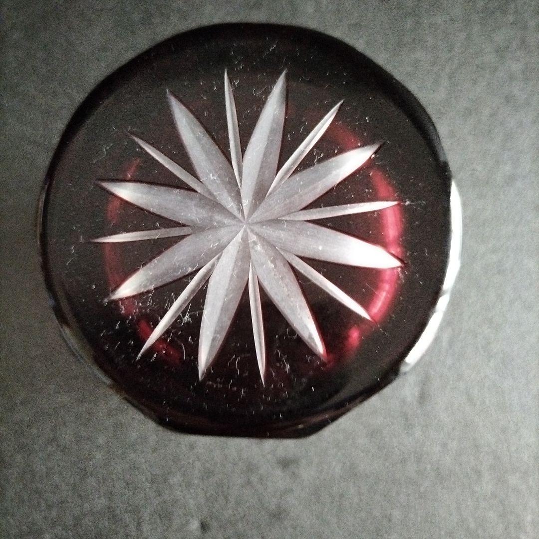 青森伝統工芸品　津軽びいどろ置物と 江戸切子グラス　お値下げ