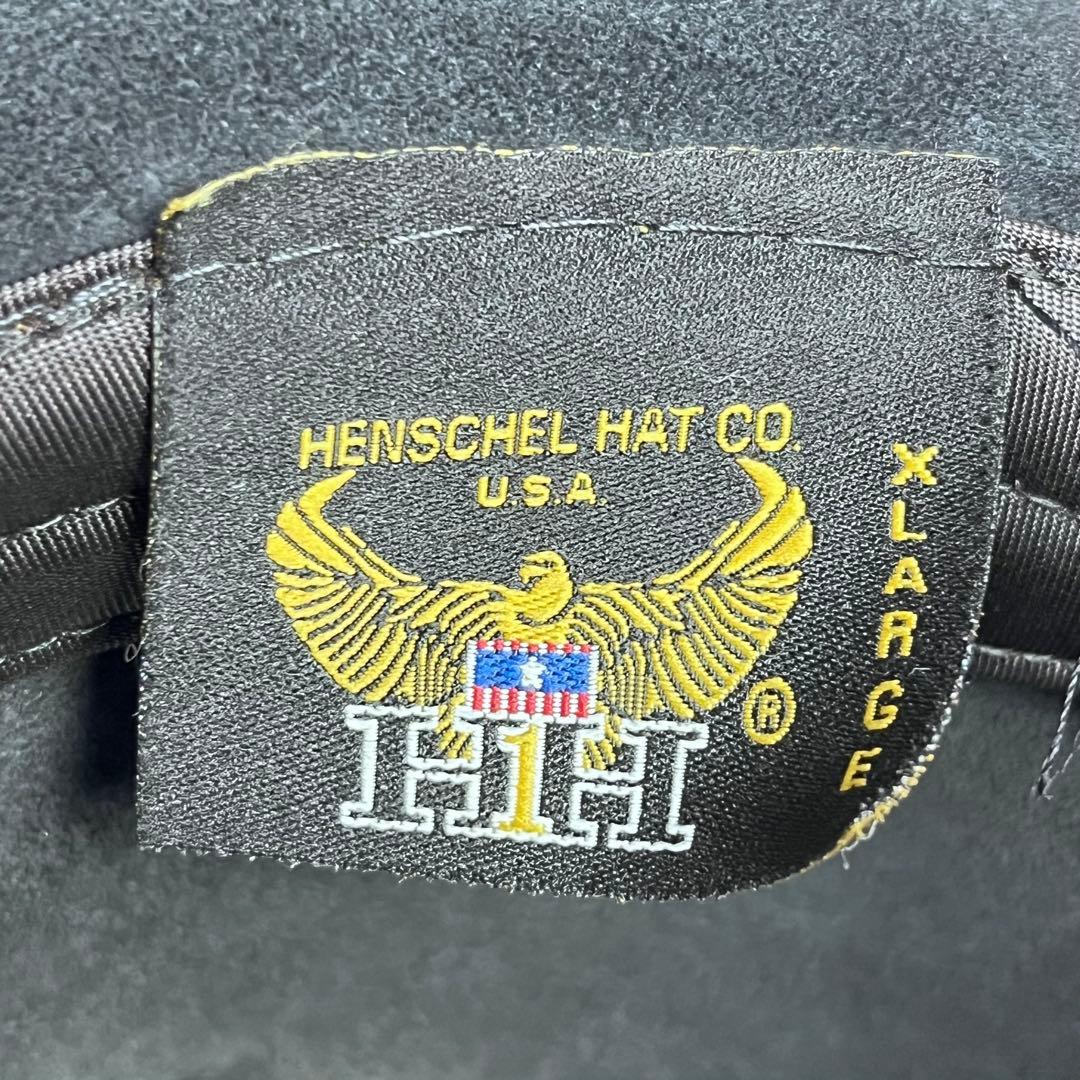 明太子♪美品✨HENSCHEL ウエスタンハット ブラック メタルコンチョ