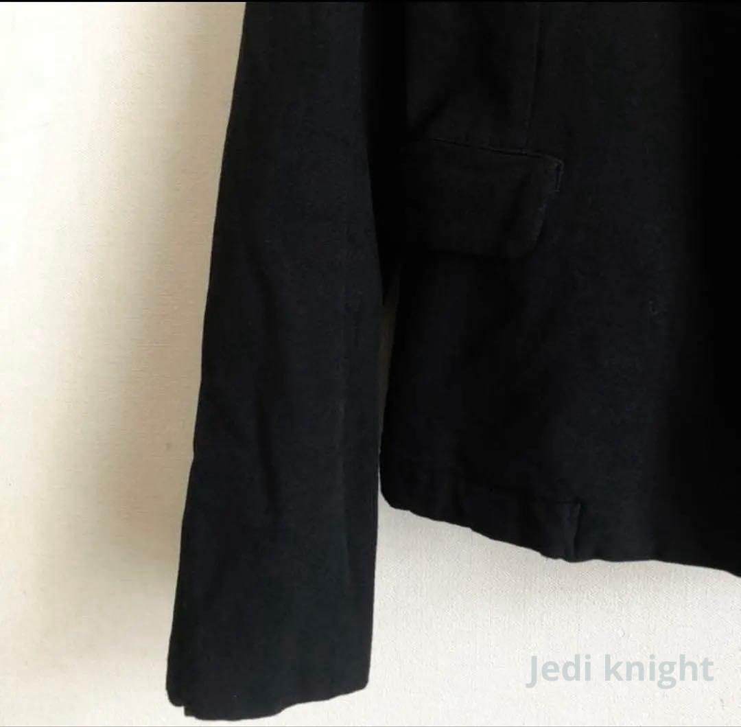 コムデギャルソンコムデギャルソンSエステル黒コムコム　丸襟ジャケット綿絨