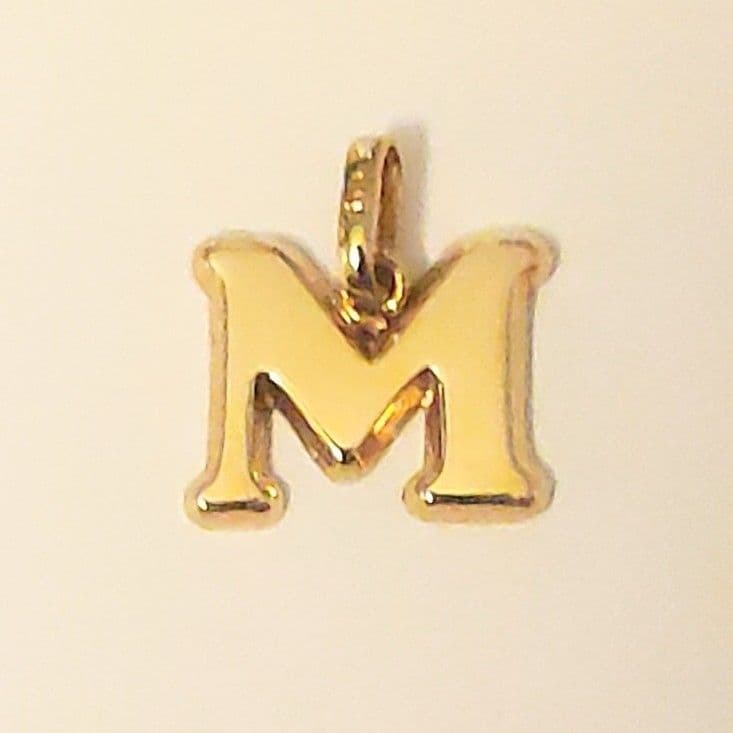 18K ペンダントトップ イニシャルモチーフ Ｍモチーフ