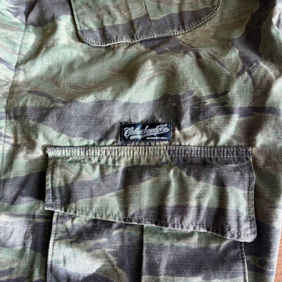CALEE Tiger camo military jacket Lサイズ