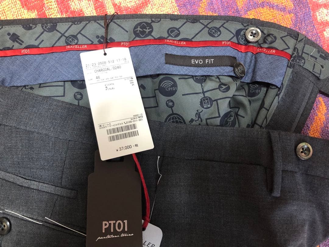 新品未使用品 PT01 EVO FIT スラックス 46 (チャコールグレー)