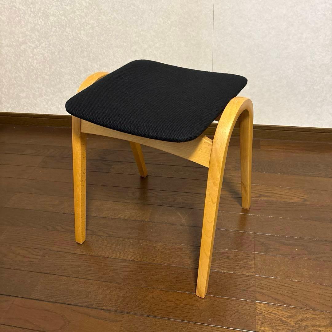 【良品】秋田木工 スタッキング スツール 剣持勇